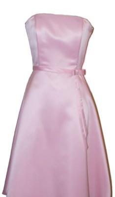 50s-Strapless-Satin-Bridesmaid-Bridesmaid-Dress-Homecoming-XL-Pink-0