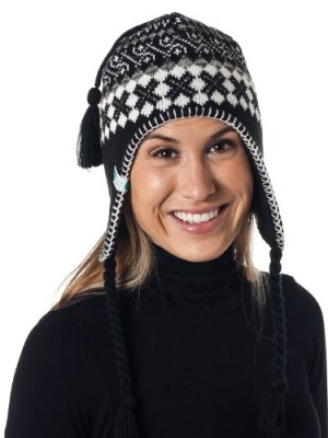 Alkii-Braided-Aviator-womens-warm-beanie-snowboarding-winter-snow-hats-Black-0