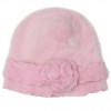 Dahlia-Womens-Super-Soft-Flower-Laciness-Knit-Beanie-Hat-Pink-0