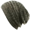 Light-Thin-Vented-Soft-Knit-Long-Beanie-Slouchy-Slouch-Skull-Hat-Cap-Black-White-0