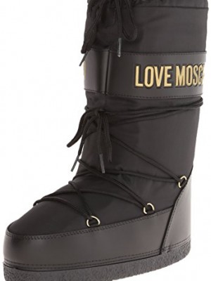 Love-Moschino-Womens-Logo-Nylon-Snow-Snow-Boot-Black-39-EU85-M-US-0