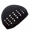 Luxury-Divas-Black-Crochet-Beanie-Skull-Cap-Hat-0