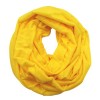 Plum-Feathers-Elegant-Solid-Color-Infinity-Loop-Jersey-Scarf-Yellow-0
