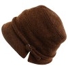 Winter-1920s-Vintage-Side-Slit-Wool-Crushable-Cloche-Bucket-Bell-Hat-Cap-Brown-0