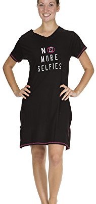 5207VR-Rampage-Hottie-and-Selfie-Embroidered-Nightshirt-Sizes-S-3X-in-Black-Selfie-Size-2X-0
