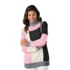 Bedford-Fair-Womens-Plus-Size-Colorblock-Turtleneck-Sweater-2X-PinkGrey-0