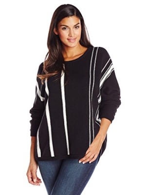 Calvin-Klein-Womens-Plus-Size-Single-Stripe-Pullover-Black-3X-0