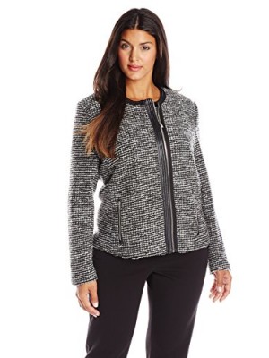 Calvin-Klein-Womens-Plus-Size-Sweater-Jacket-BlackWhite-2X-0