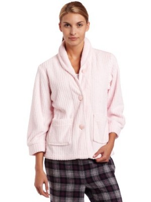 Casual-Moments-Womens-Bed-Jacket-With-Shawl-Collar-Light-Pink-X-Large-0