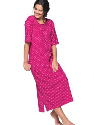 Dreams-And-Company-Womens-Plus-Size-46Long-Tag-Free-Sleepshirt-Sweetberry-0