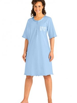 Dreams-Co-Womens-Plus-Size-Satin-trim-cotton-sleepshirt-174-SKY-0