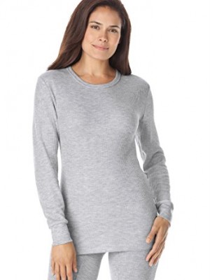 Dreams-Co-Womens-Plus-Size-Thermal-Knit-Sleep-Tee-Dreams-Co-HEATHER-0