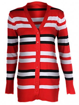 G2-Chic-Womens-Striped-Multicoloured-Button-Down-CardiganTOP-SWTREDA1-XL-0