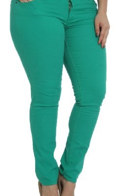 Hey-Collection-Womens-Plus-Size-Brushed-Stretch-Twill-Skinny-Jeans-0