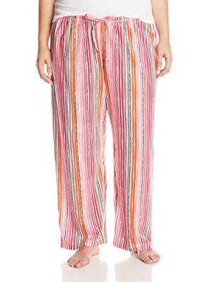 Hue-Sleepwear-Womens-Plus-Size-Plus-Endless-Stripe-Pant-Fandango-Pink-1X-0