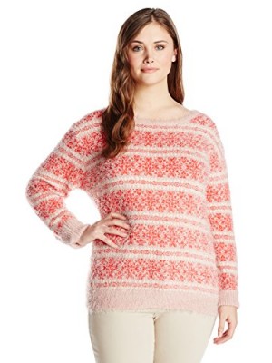 Jessica-Simpson-Womens-Plus-Size-Feather-Sweater-Cameo-Rose-Snowflake-2X-0