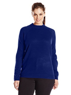 Knits-by-Hampshire-Womens-Plus-Size-Lux-Zipback-Mock-Neck-Cobalt-1X-0