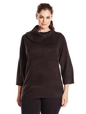 Knits-by-Hampshire-Womens-Plus-Size-Splitneck-Long-Sleeve-Peppercorn-Heather-3X-0