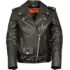 LC2701-Ladies-Black-Basic-Classic-Motorcycle-Premium-Leather-Jacket-with-plain-sides-0