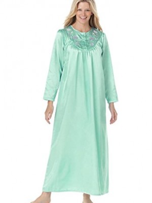 Only-Necessities-Womens-Plus-Size-Brushed-back-satin-night-gown-SEA-0