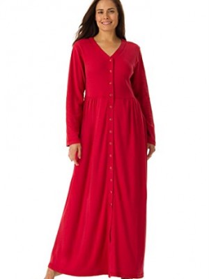 Only-Necessities-Womens-Plus-Size-Long-Knit-Lounger-Classic-Red1X-0