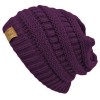 Purple-Thick-Slouchy-Knit-Oversized-Beanie-Cap-Hat-0