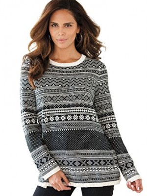 Roamans-Womens-Plus-Size-Retro-Sweater-Ivory1X-0