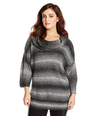 Sag-Harbor-Womens-Plus-Size-Pullover-Ombre-Sweater-Black-2X-0