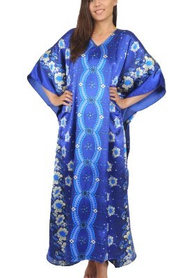 Up2date-Fashion-Satin-Caftan-Twilight-Floral-Print-One-Size-Plus-StyleCaf-36-0