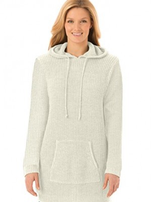 Womens-Plus-Size-Hooded-pullover-Shaker-stitch-sweater-IVORY1X-0