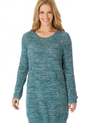 Womens-Plus-Size-Pullover-sweater-in-a-rich-marled-yarn-with-rib-trim-FOREST-0