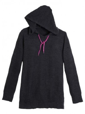 Womens-Plus-Size-Sweater-with-hood-and-bright-contrast-drawstring-HEATHER-0